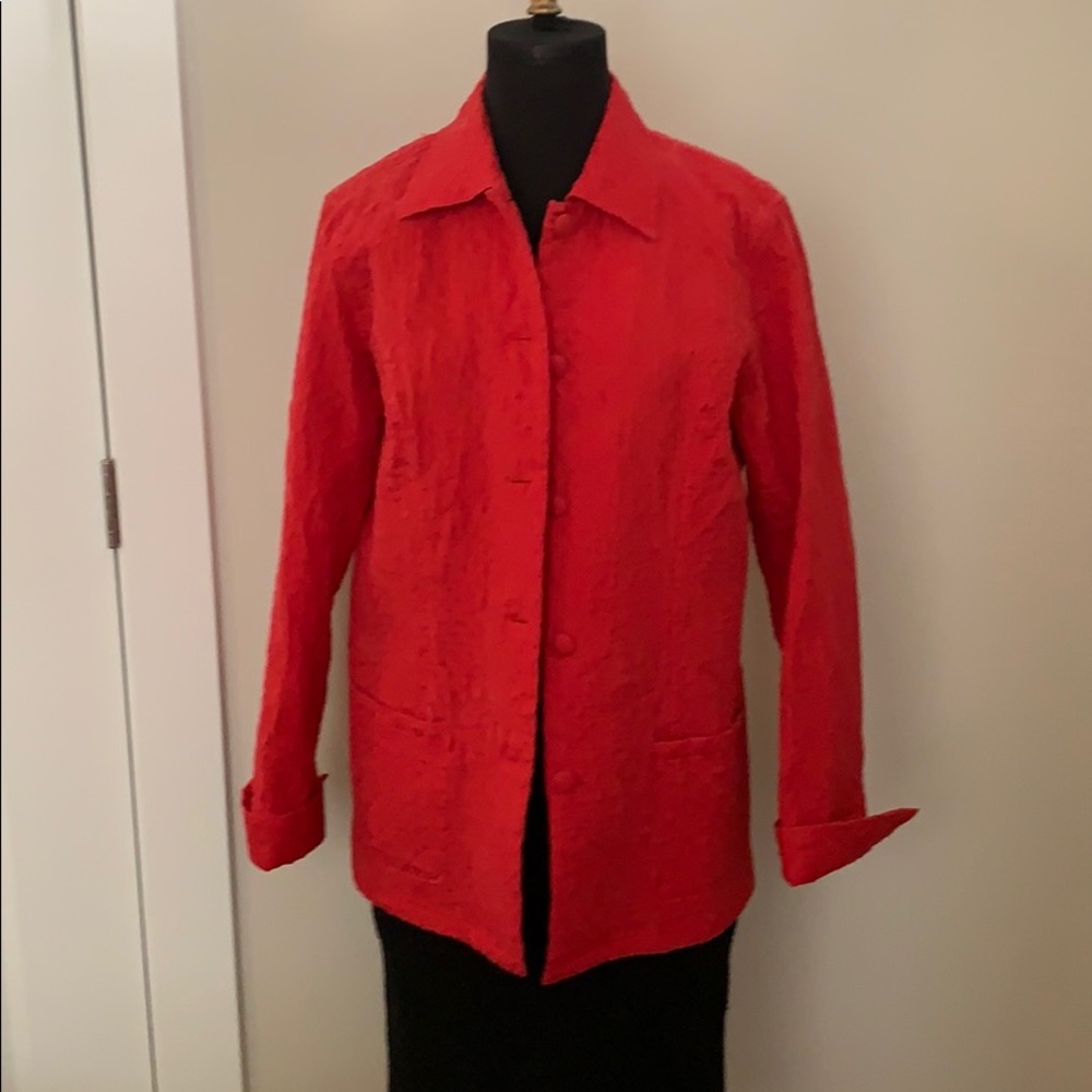 Coldwater Creek 100 silk jacket